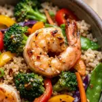 High Protein Shrimp Stir Fry Bowl