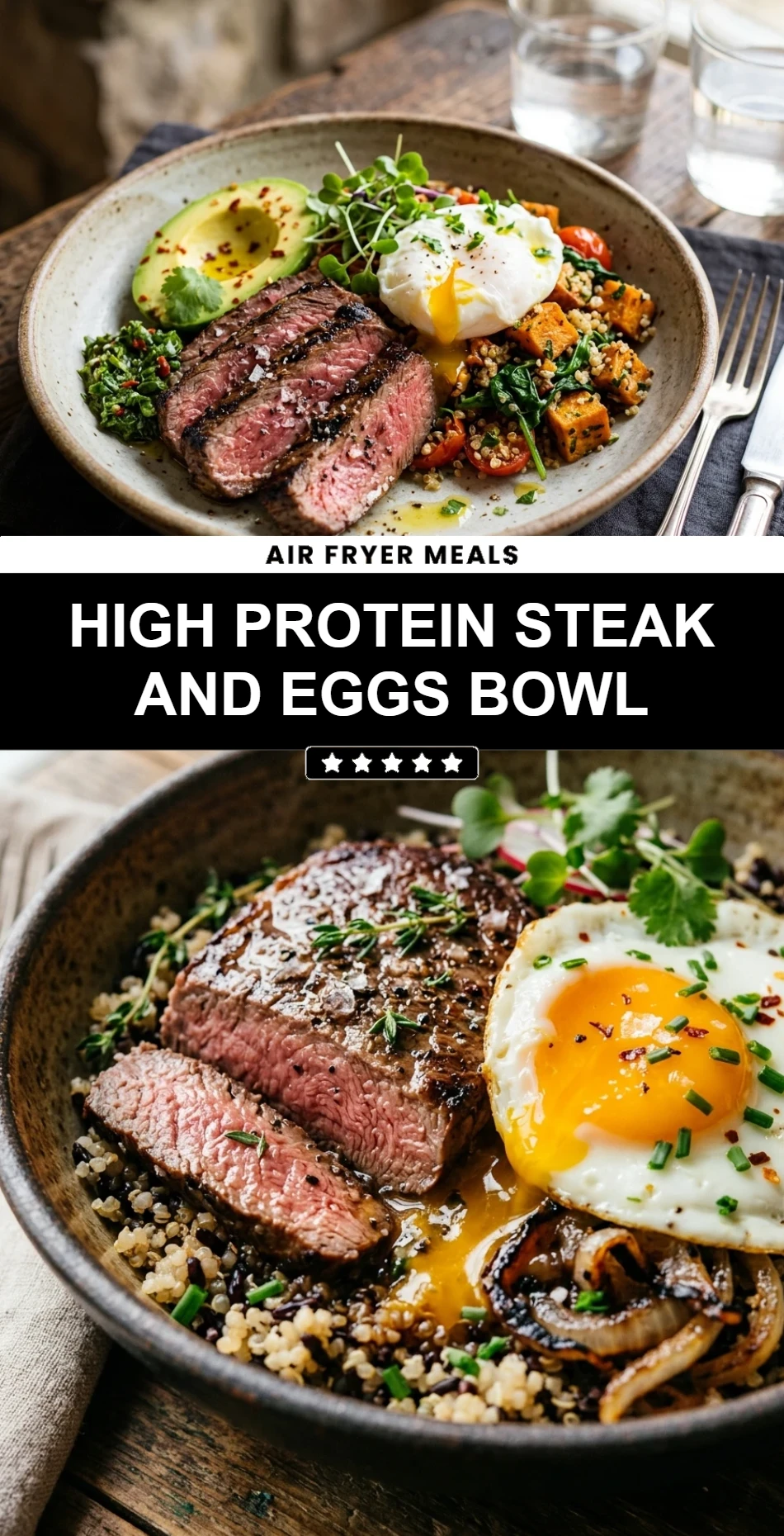 High Protein Steak and Eggs Bowl