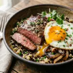 High Protein Steak and Eggs Bowl