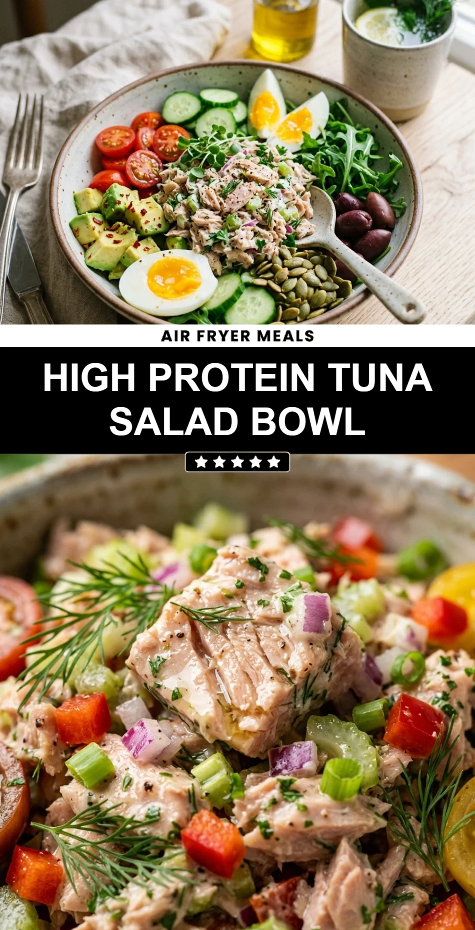 High Protein Tuna Salad Bowl