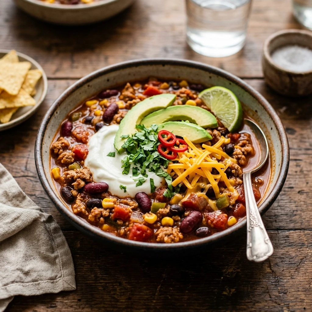 High Protein Turkey Chili