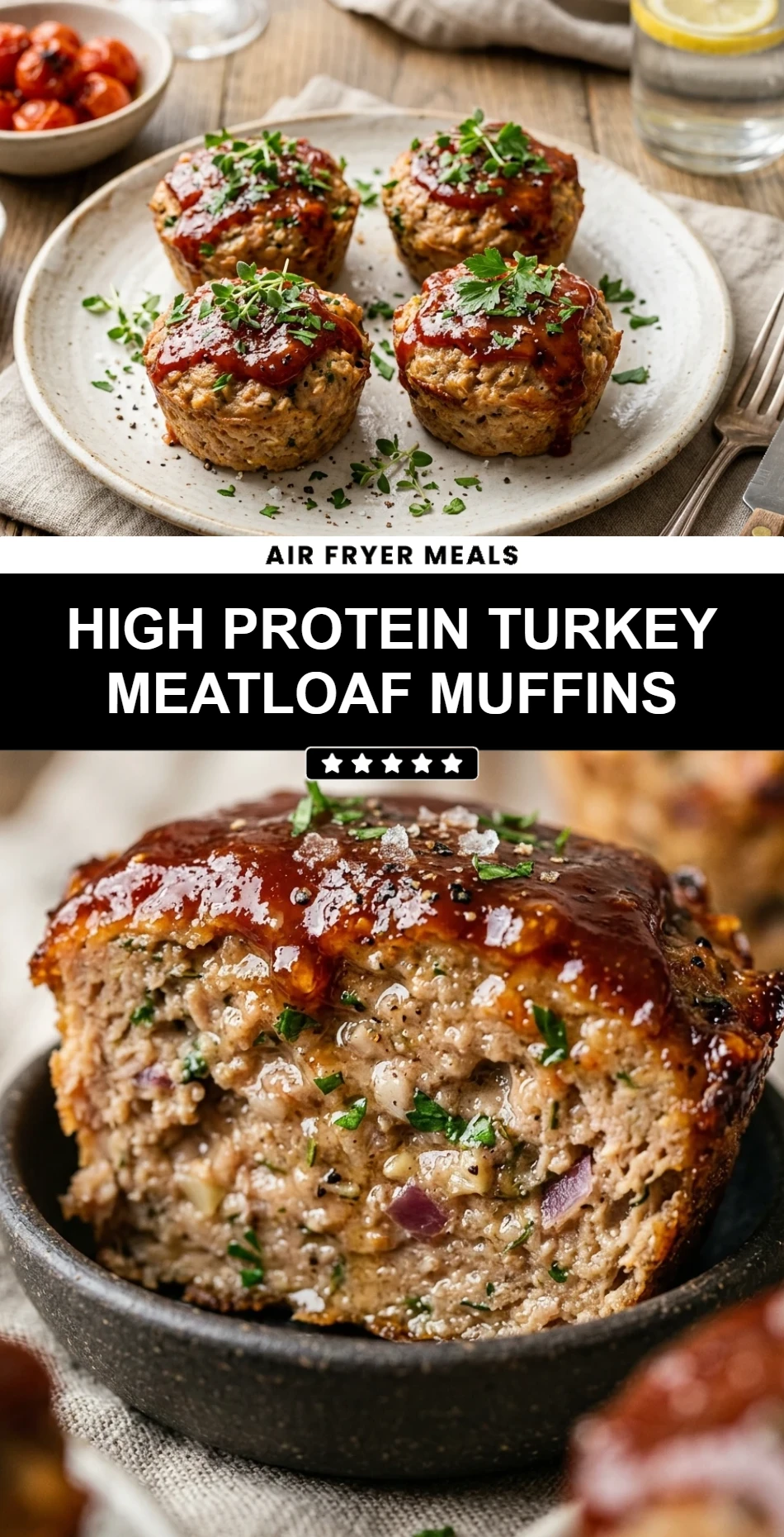 High Protein Turkey Meatloaf Muffins