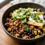 High Protein Turkey Taco Bowl