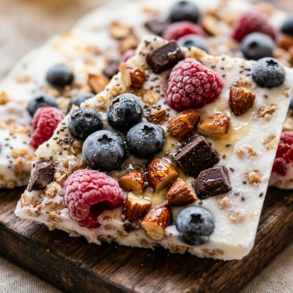 High Protein Yogurt Bark Frozen Snack