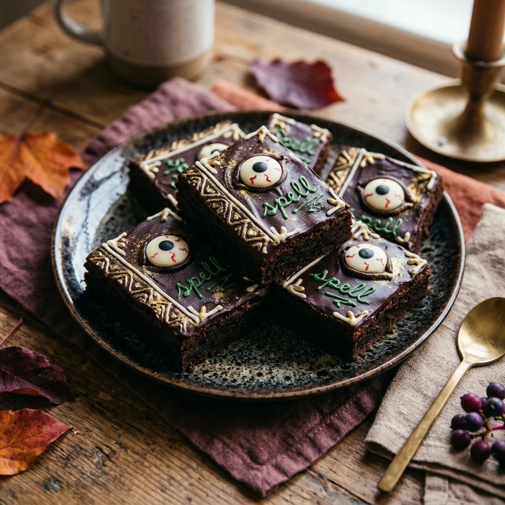 Hocus Pocus Spell Book Brownies Recipe