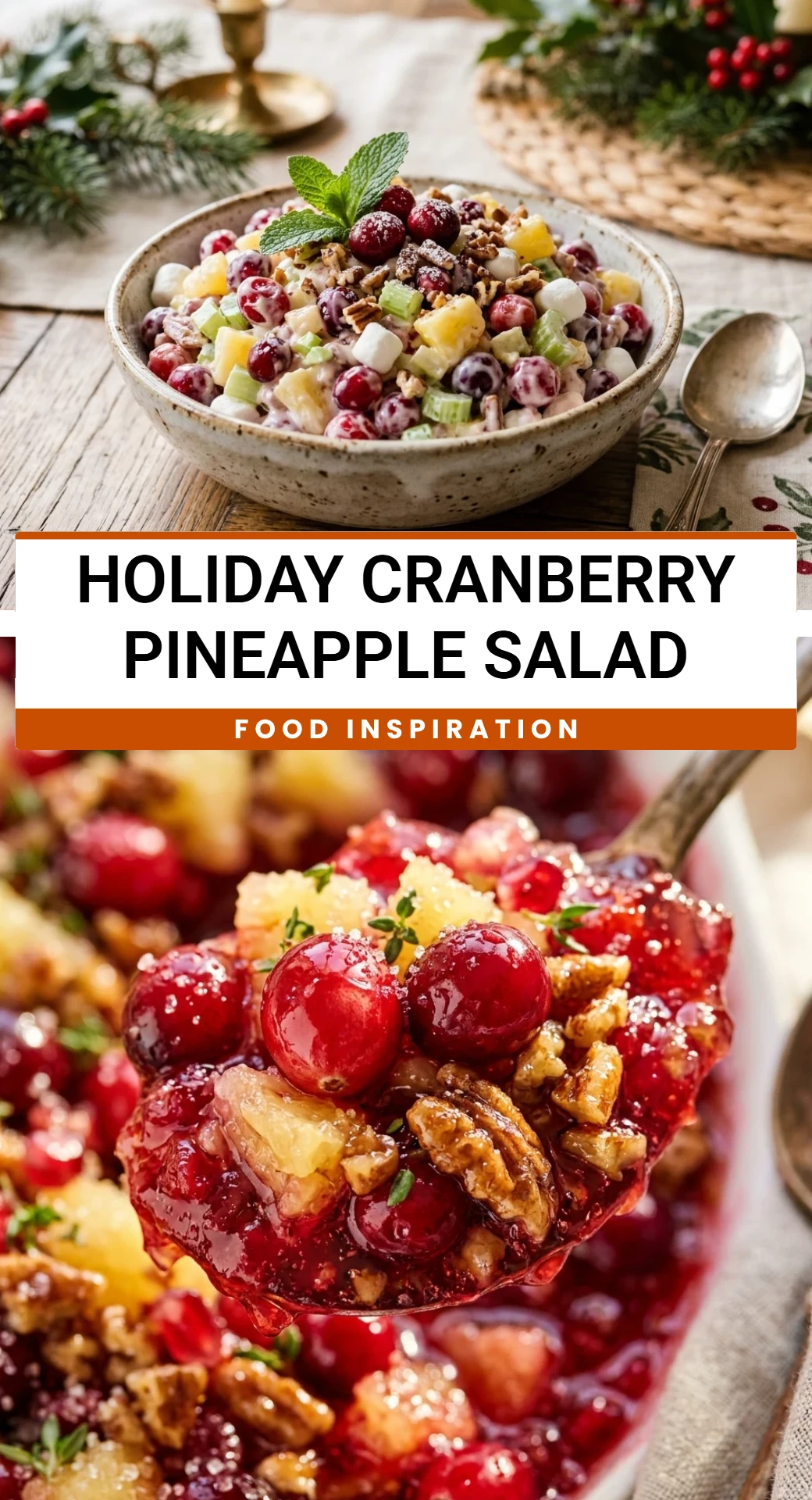 Holiday Cranberry Pineapple Salad