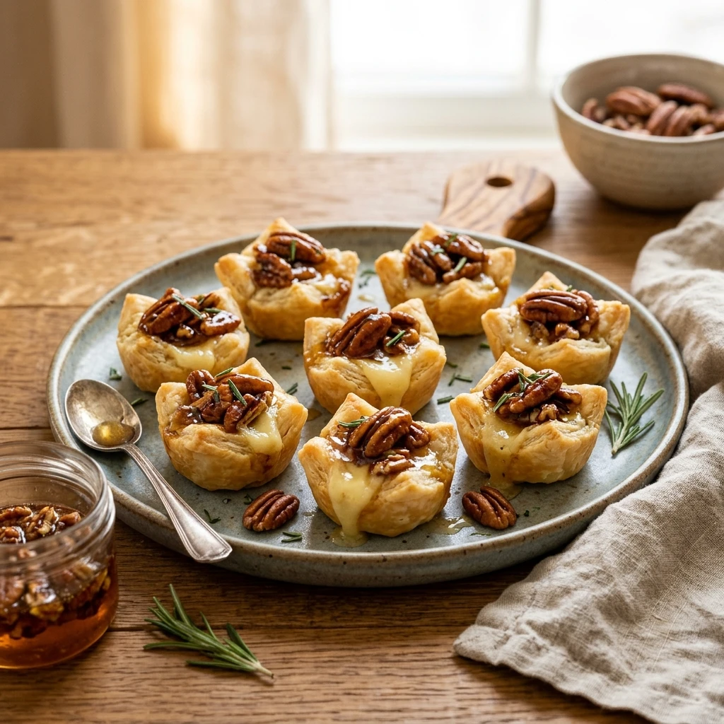 Honey Pecan Brie Bites
