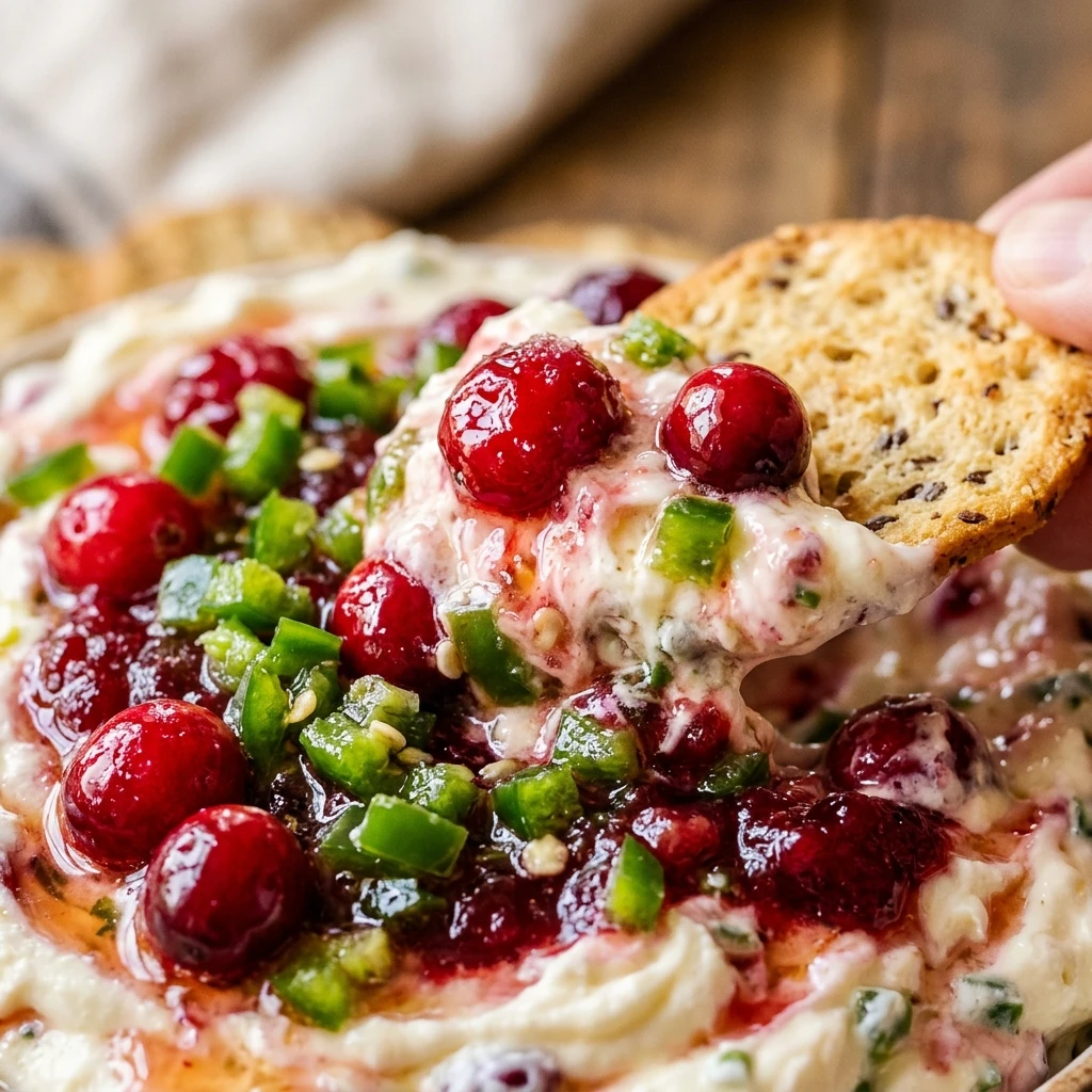 Jalapeno Cranberry Cream Cheese Dip