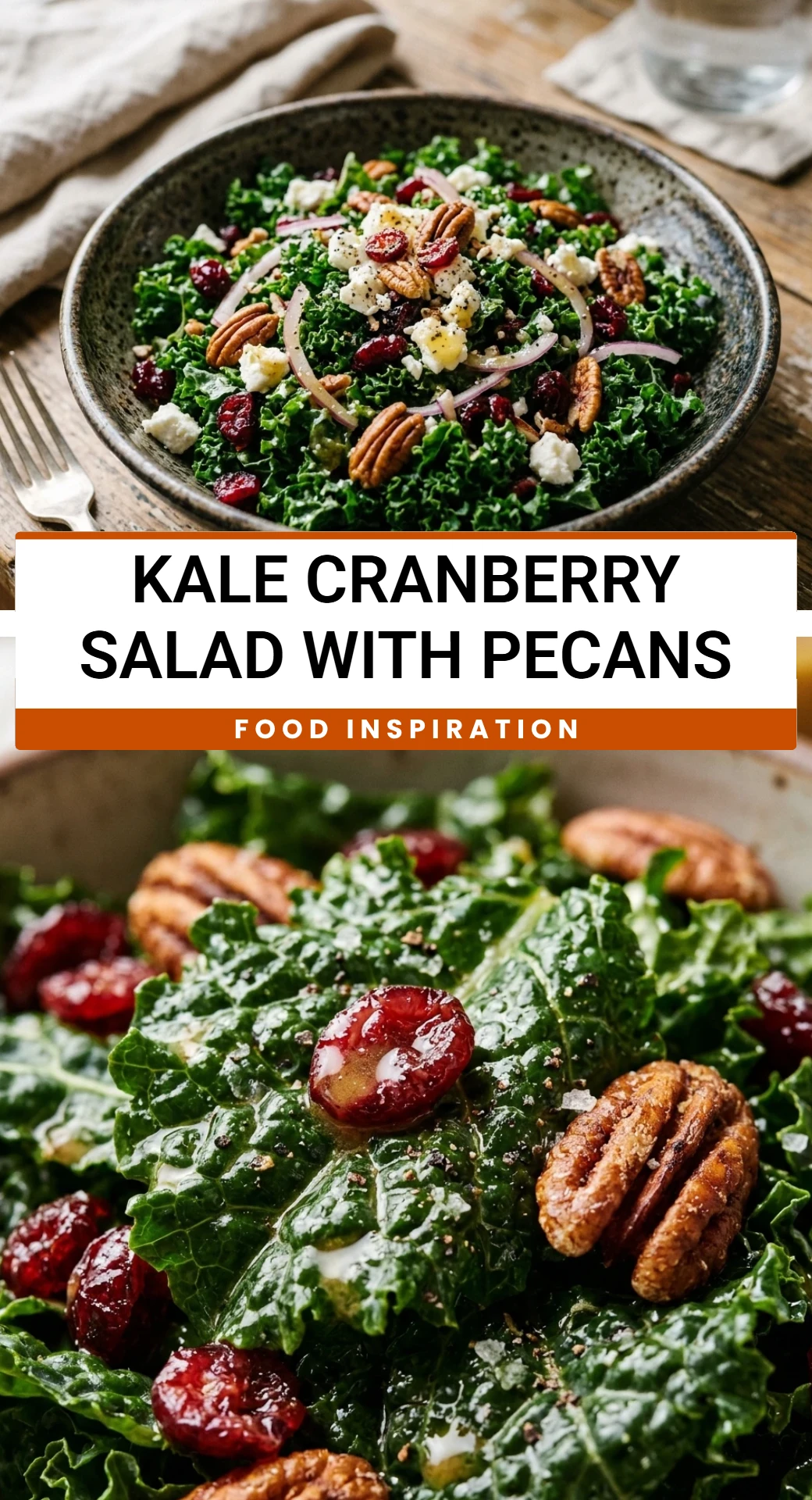 Kale Cranberry Salad With Pecans