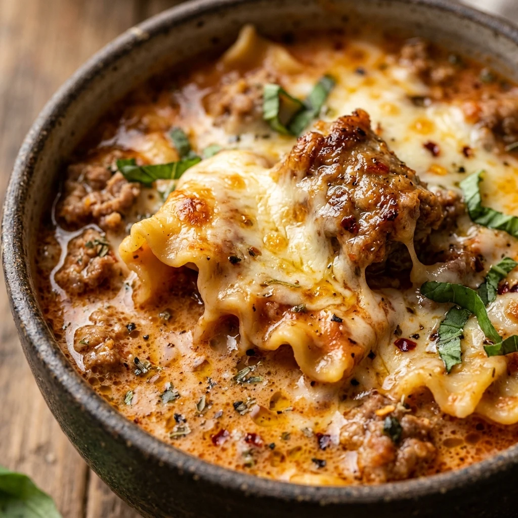 Lasagna Soup Creamy Fall Comfort Recipe