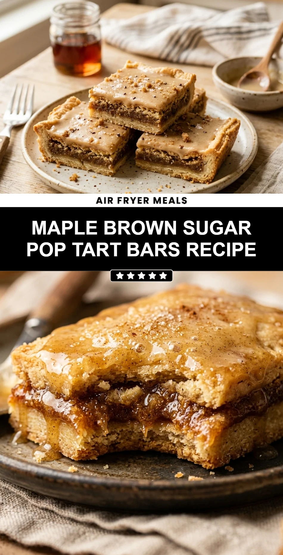 Maple Brown Sugar Pop Tart Bars Recipe