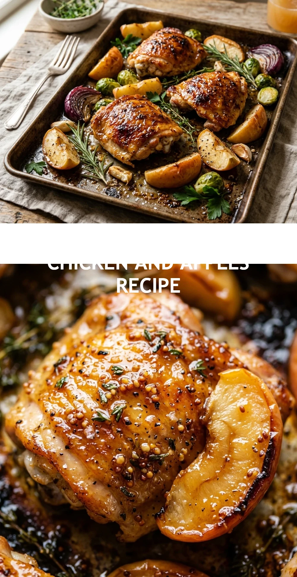 Maple Dijon Sheet Pan Chicken And Apples Recipe