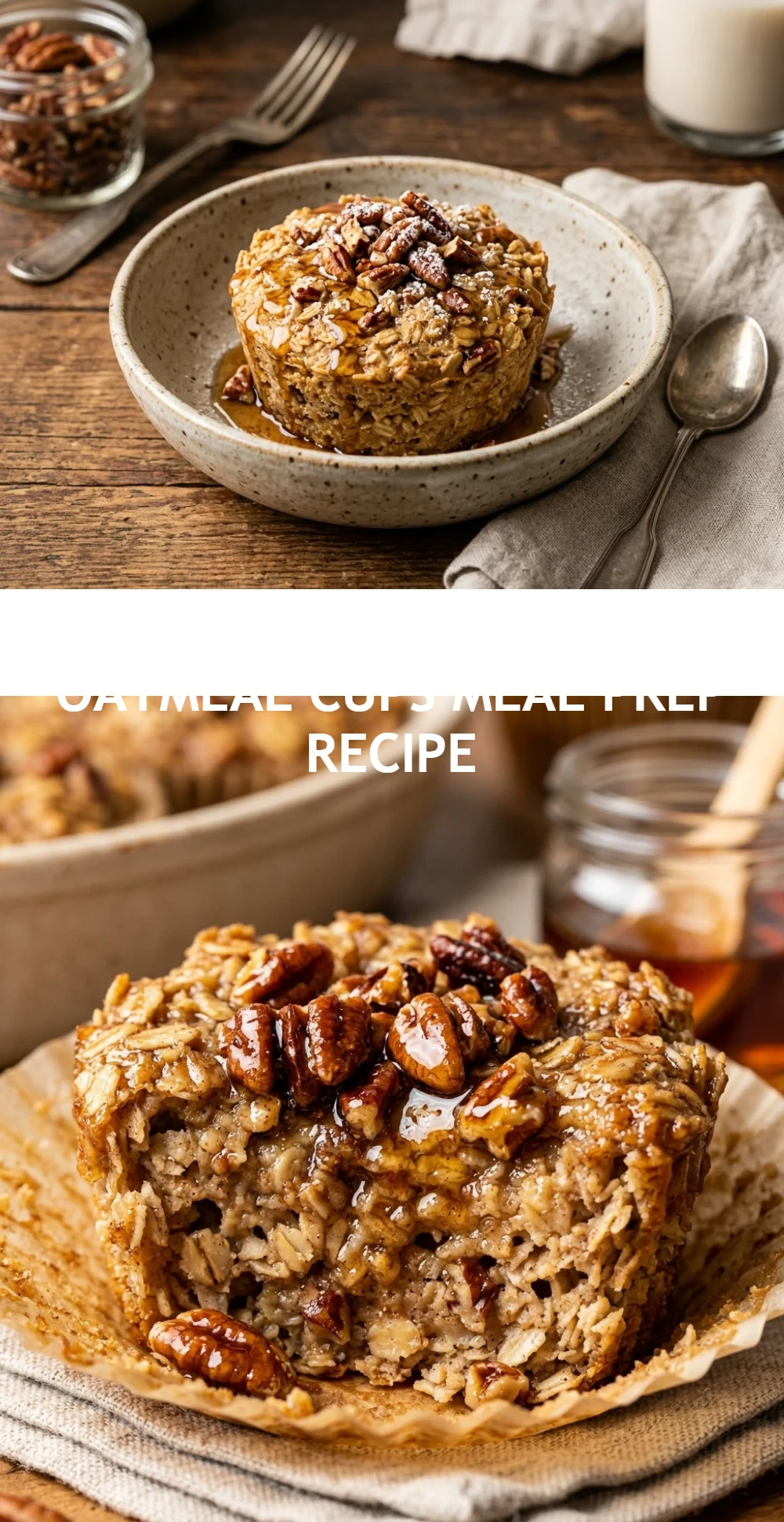 Maple Pecan Baked Oatmeal Cups Meal Prep Recipe