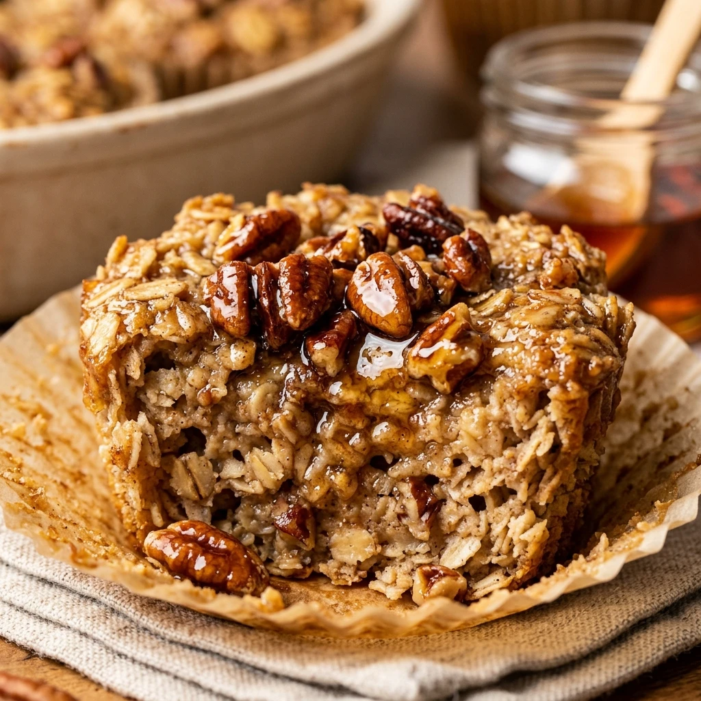Maple Pecan Baked Oatmeal Cups Meal Prep Recipe