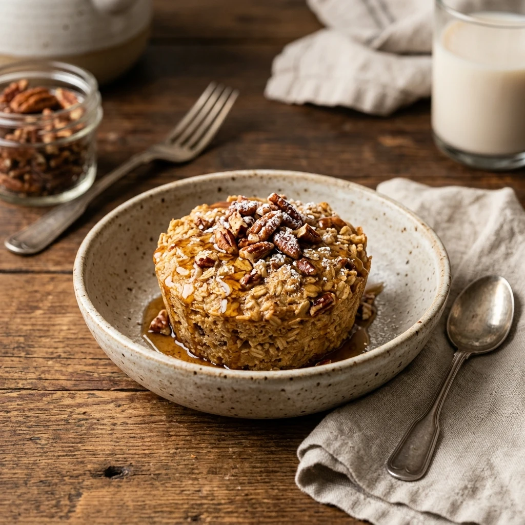 Maple Pecan Baked Oatmeal Cups Meal Prep Recipe