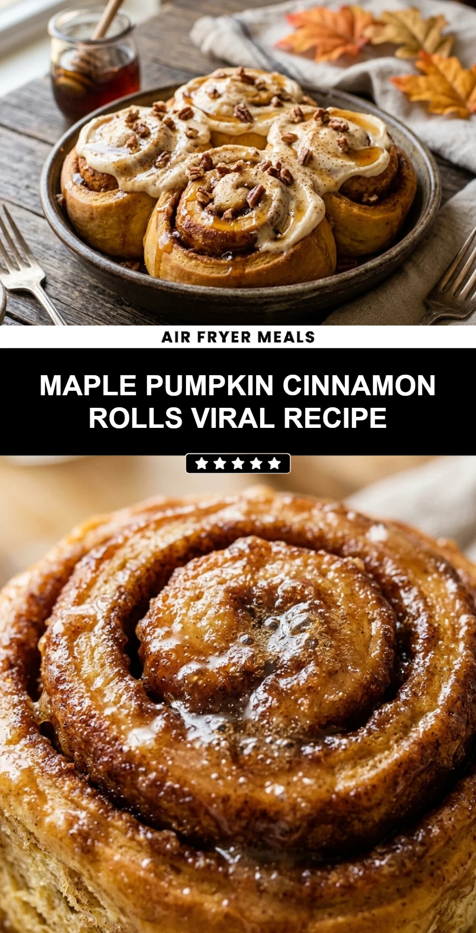 Maple Pumpkin Cinnamon Rolls Viral Recipe