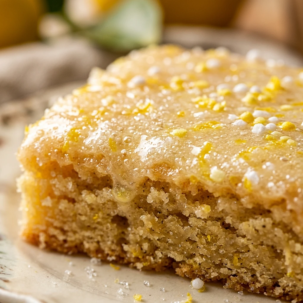 Meyer Lemon Sugar Cookie Bars with Festive Glaze