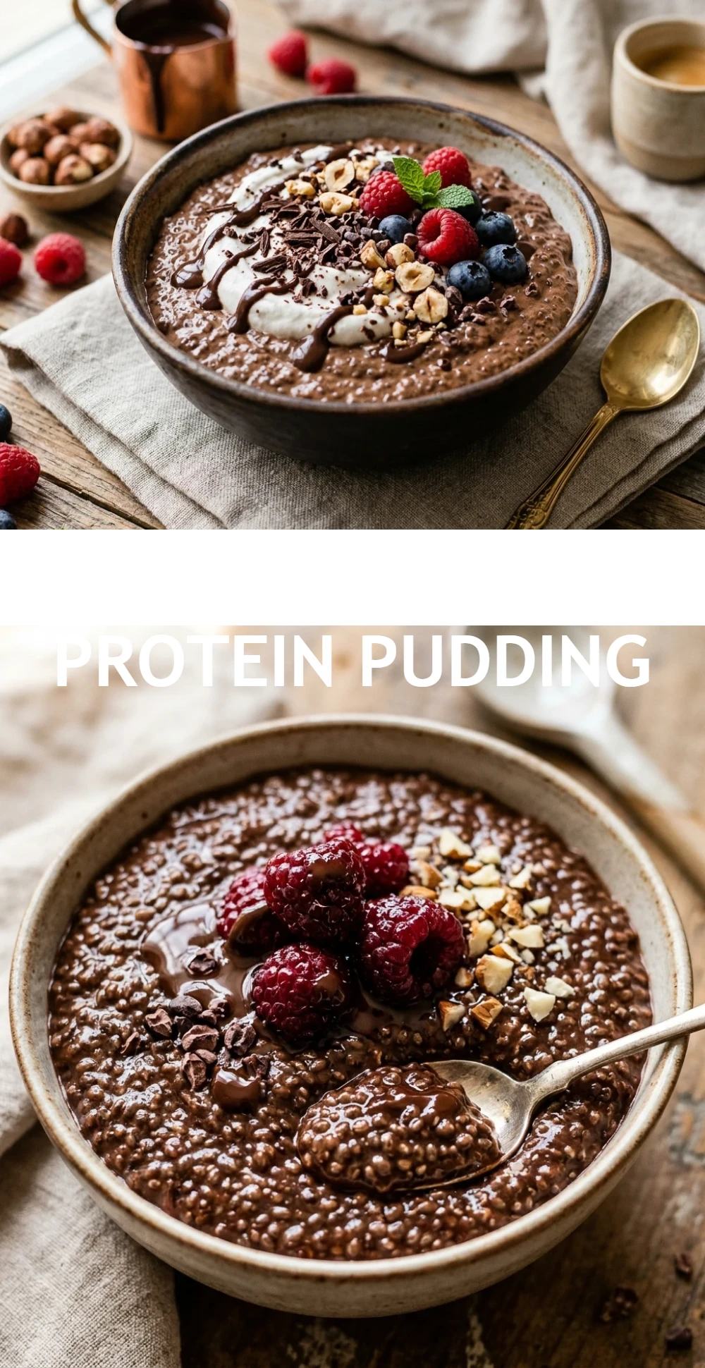 Mocha Chia Protein Pudding