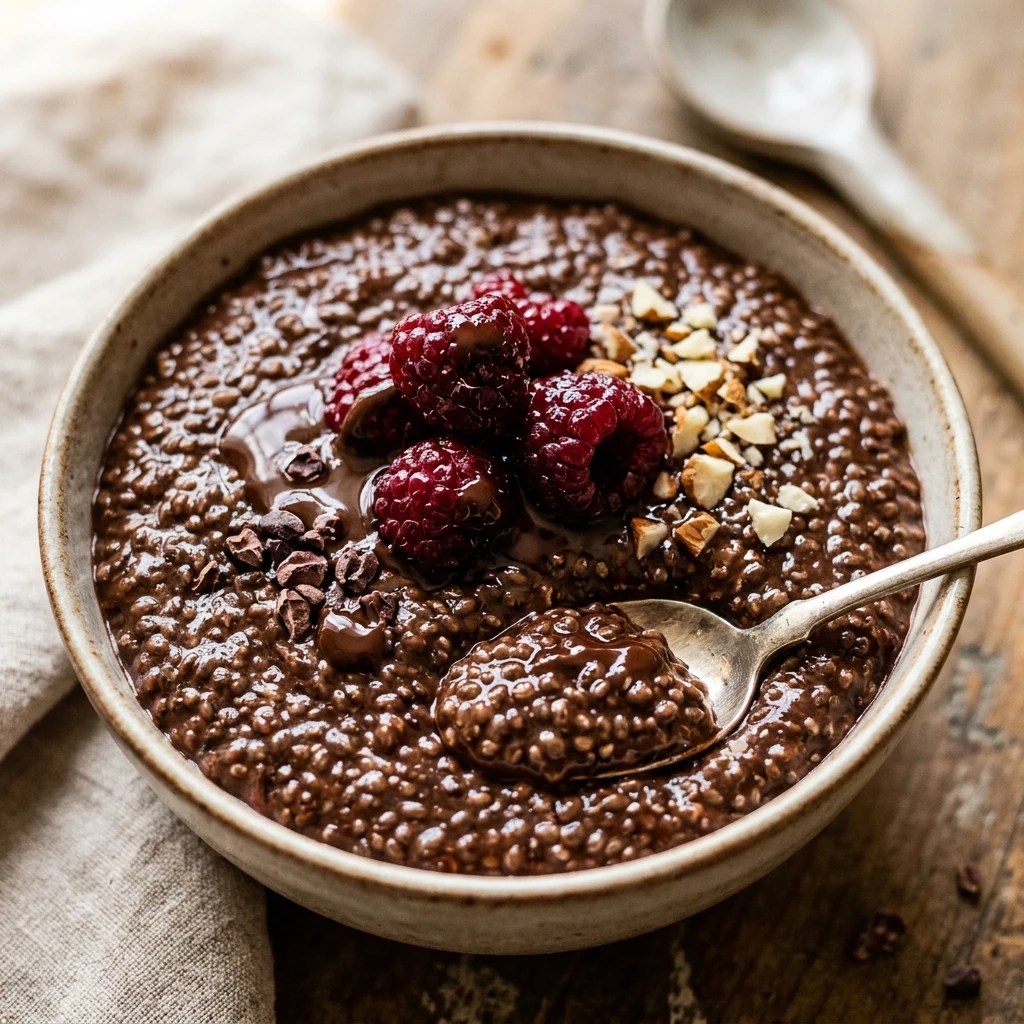 Mocha Chia Protein Pudding