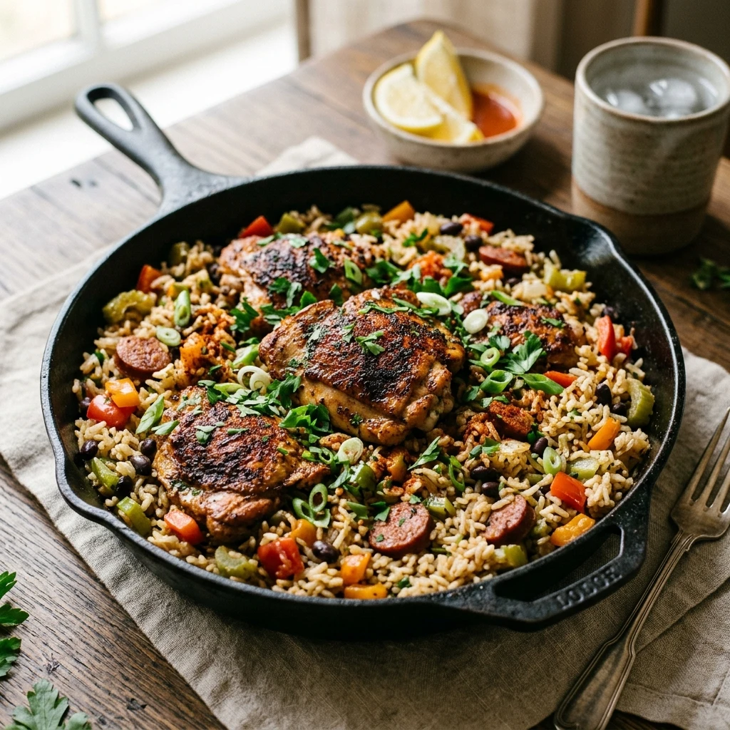 One-Pan Cajun Chicken and Rice