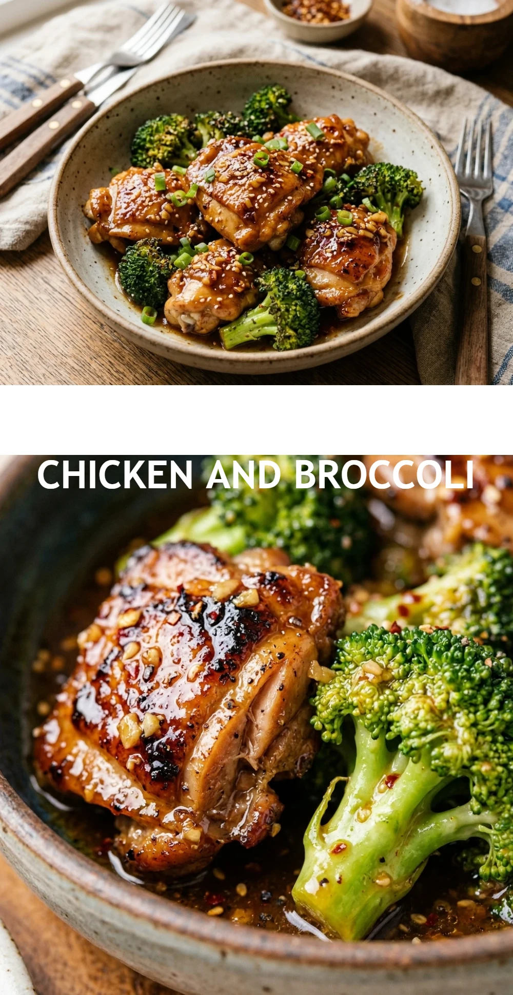 One-Pan Honey Garlic Chicken and Broccoli
