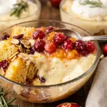 Orange Cranberry Christmas Trifle with Custard Layers