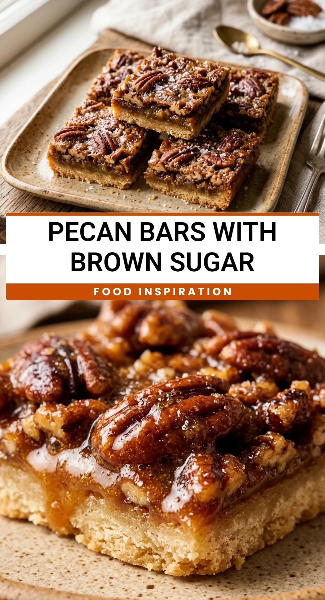 Pecan Bars With Brown Sugar