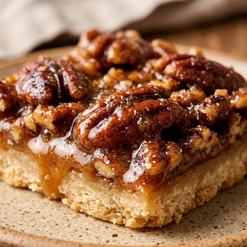 Pecan Bars With Brown Sugar