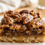 Pecan Pie Bars With Maple Glaze