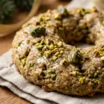 Pistachio Cardamom Christmas Wreath Cookies