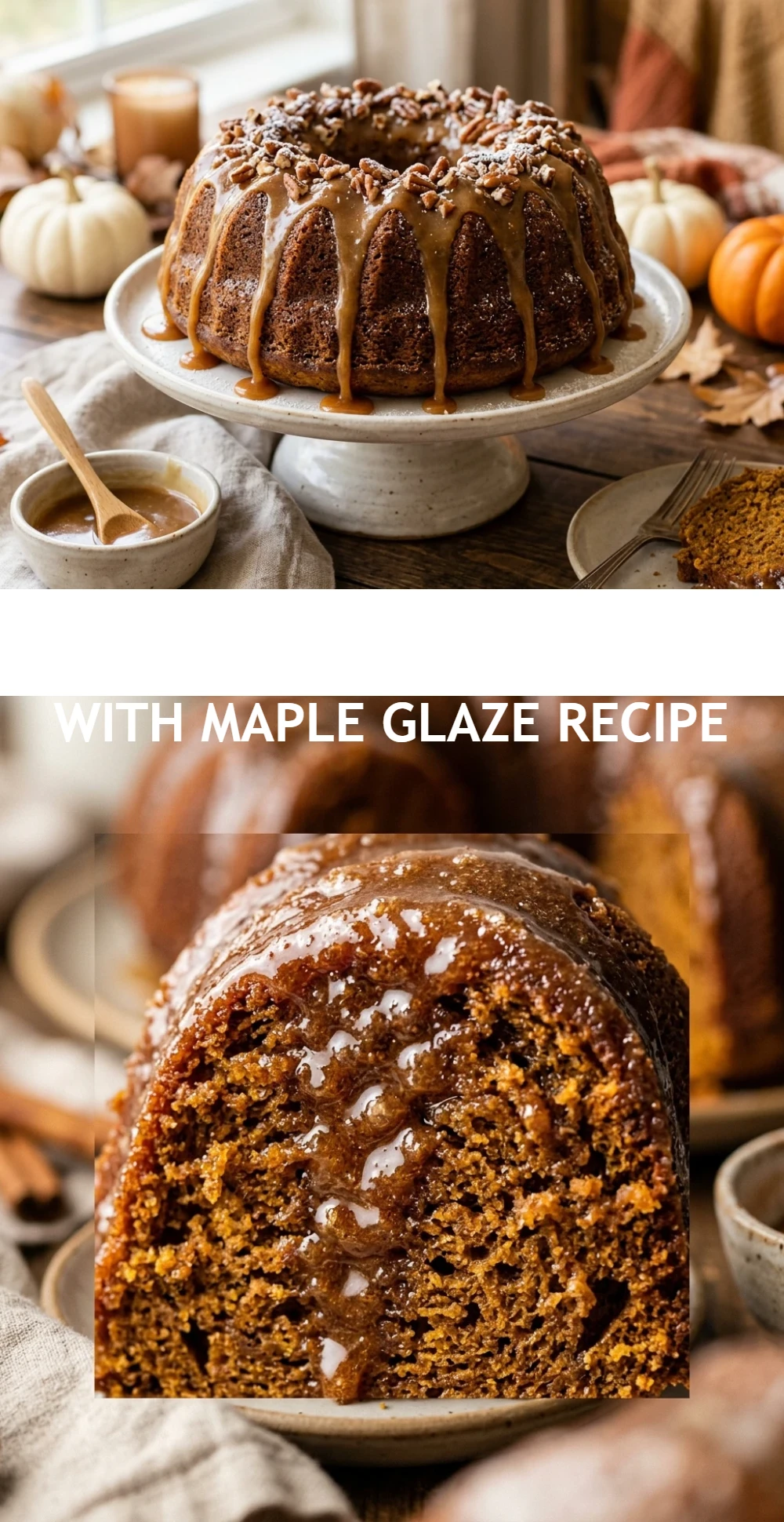 Pumpkin Bundt Cake With Maple Glaze Recipe