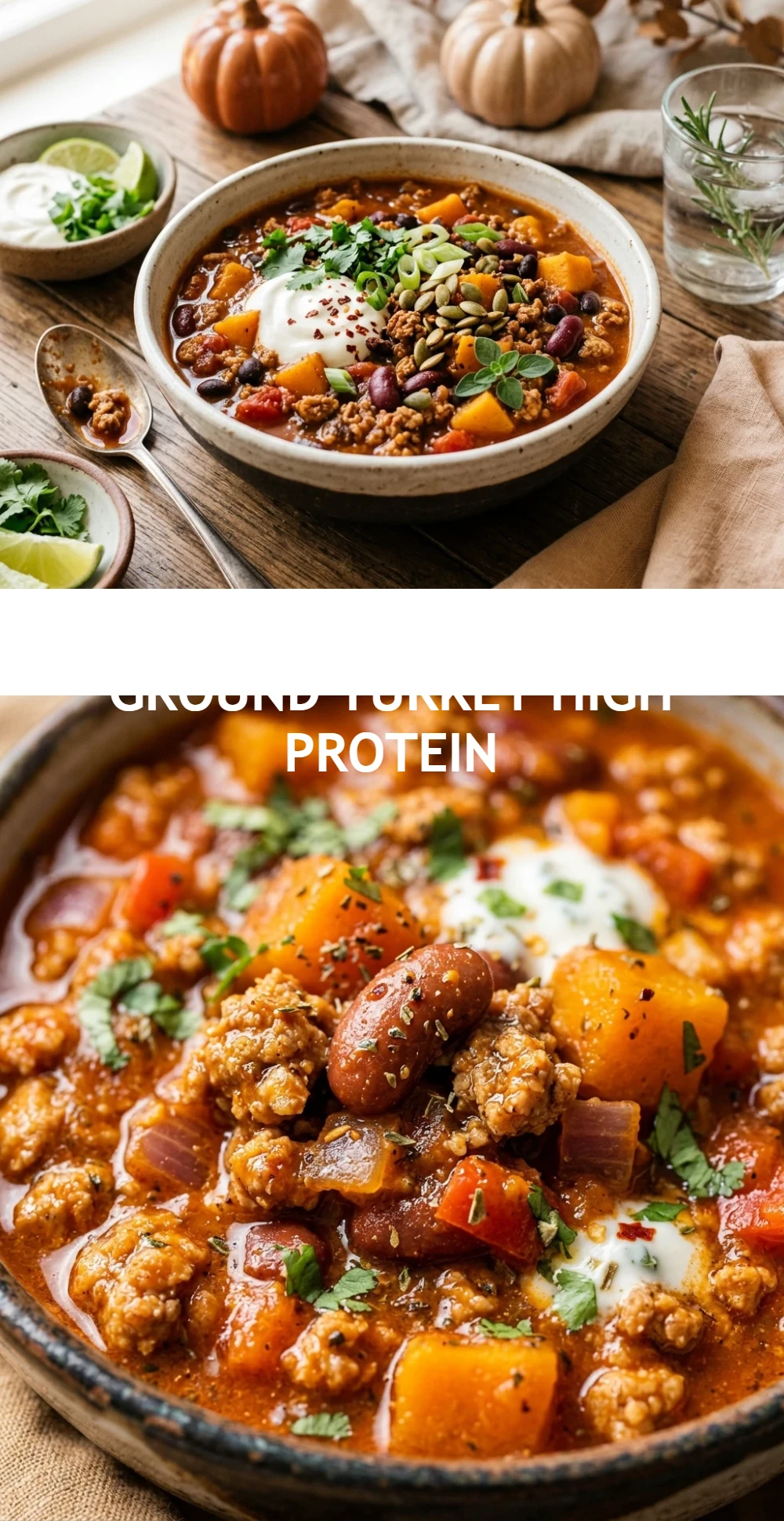 Pumpkin Chili With Ground Turkey High Protein