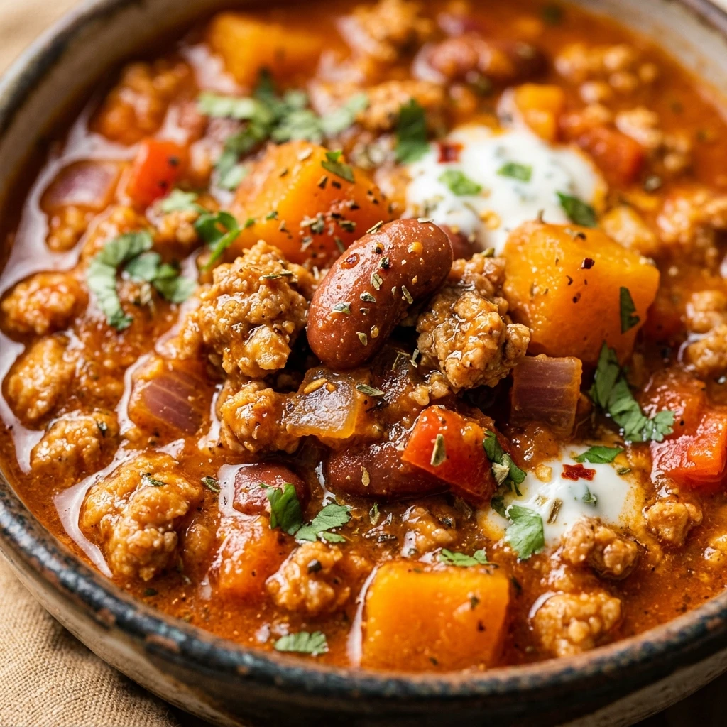 Pumpkin Chili With Ground Turkey High Protein