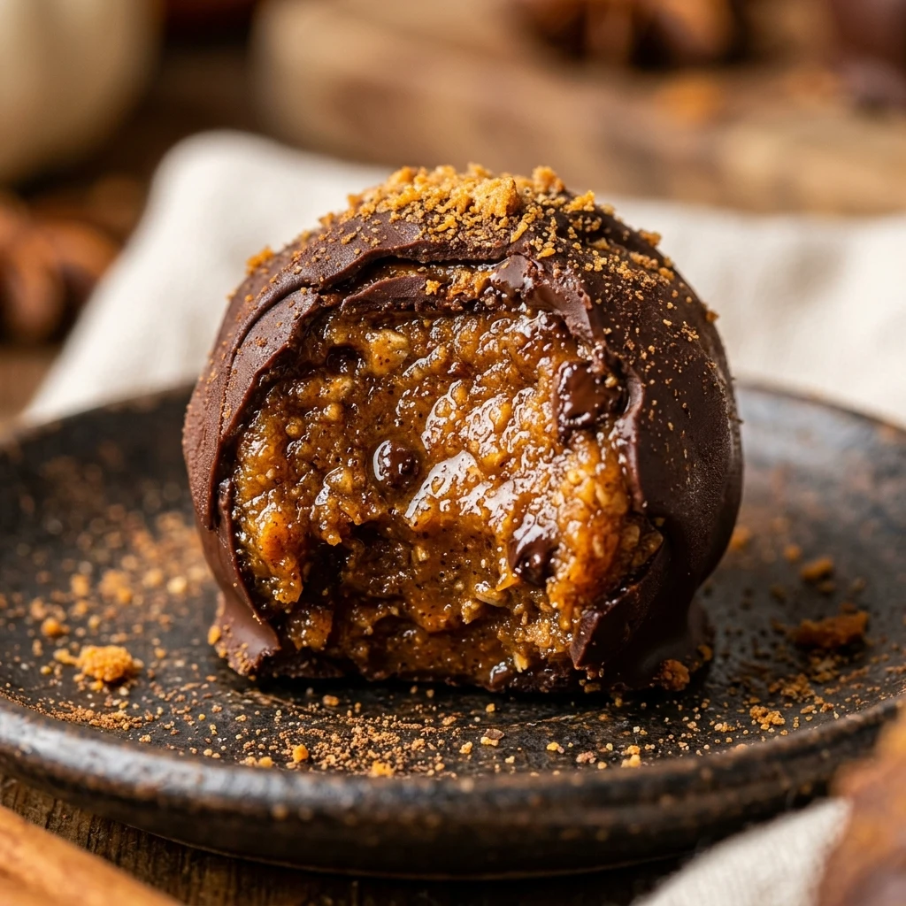 Pumpkin Cookie Dough Truffles No Bake Recipe