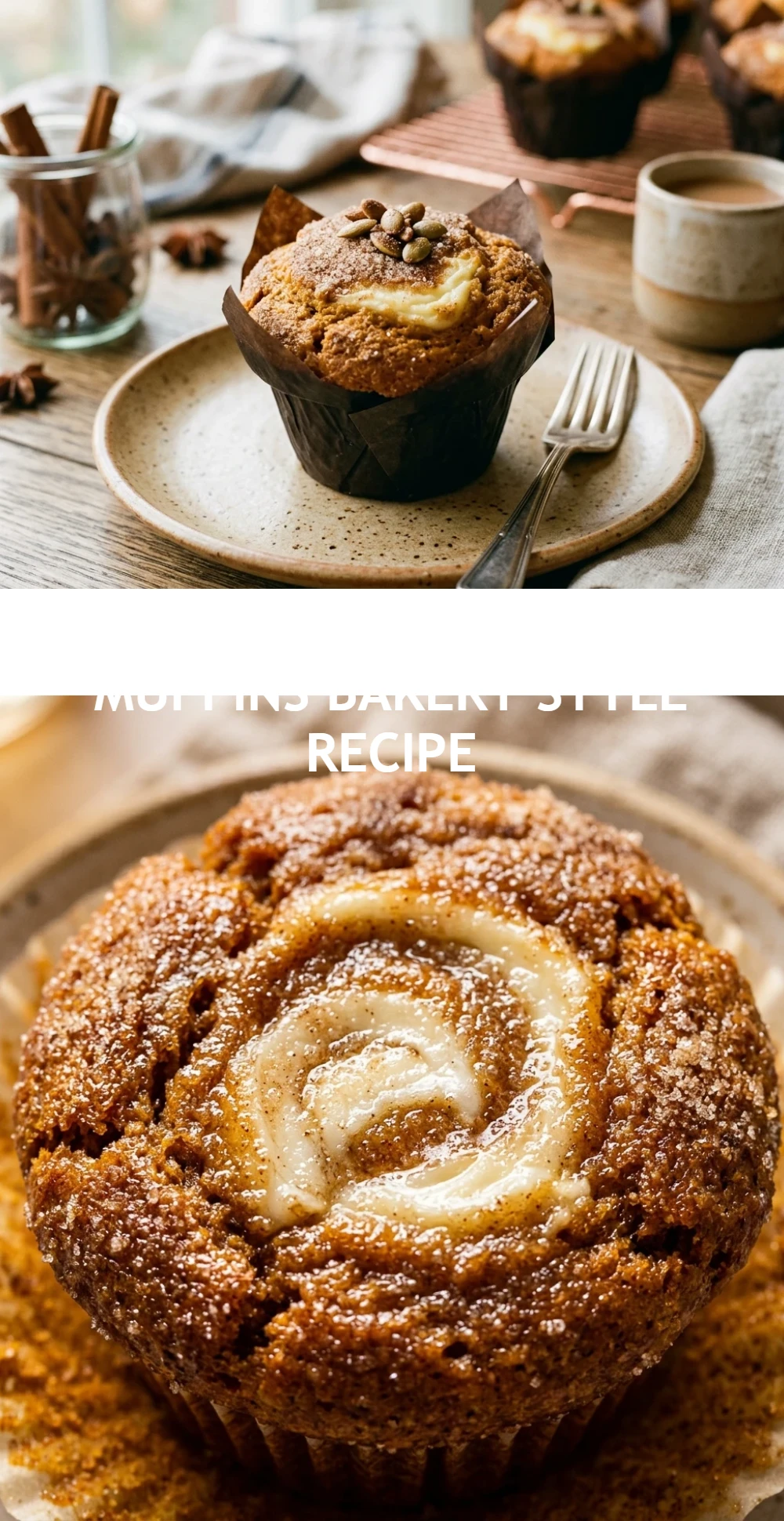 Pumpkin Cream Cheese Muffins Bakery Style Recipe
