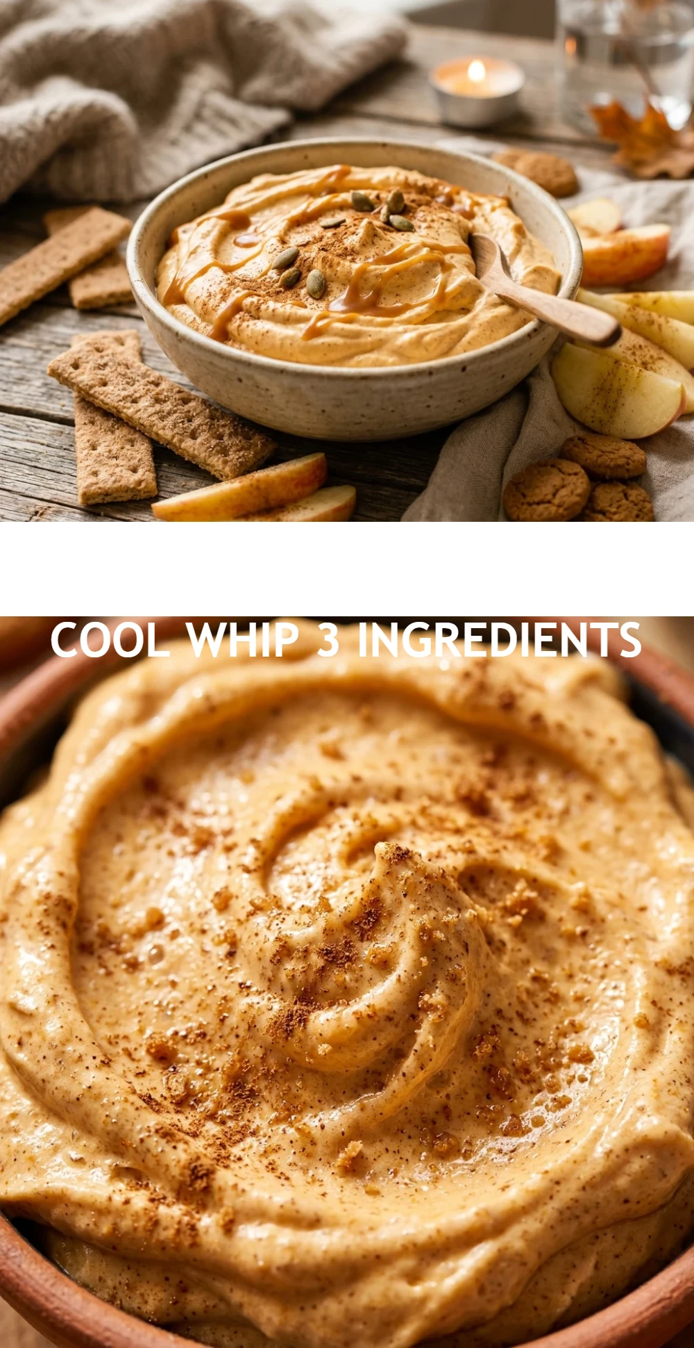 Pumpkin Fluff Dip With Cool Whip 3 Ingredients