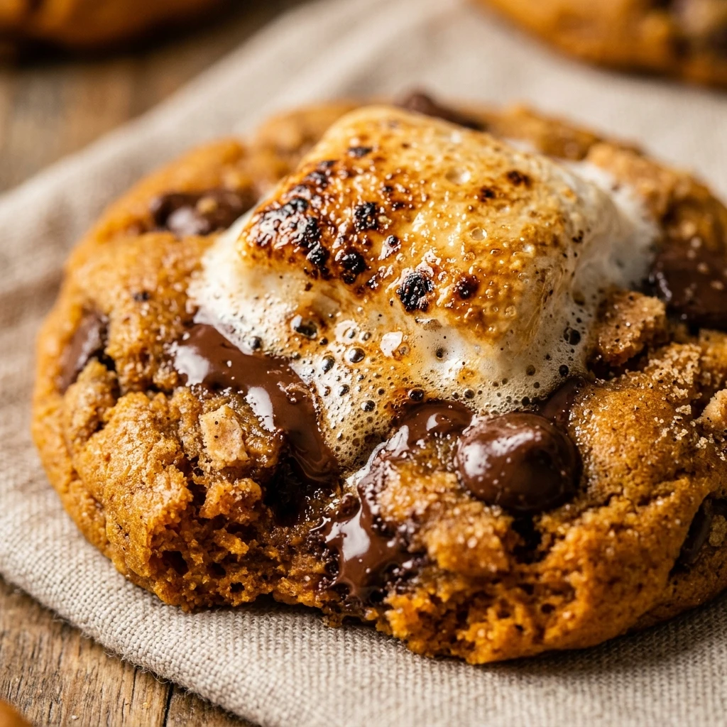 Pumpkin S'mores Cookies Chewy Recipe