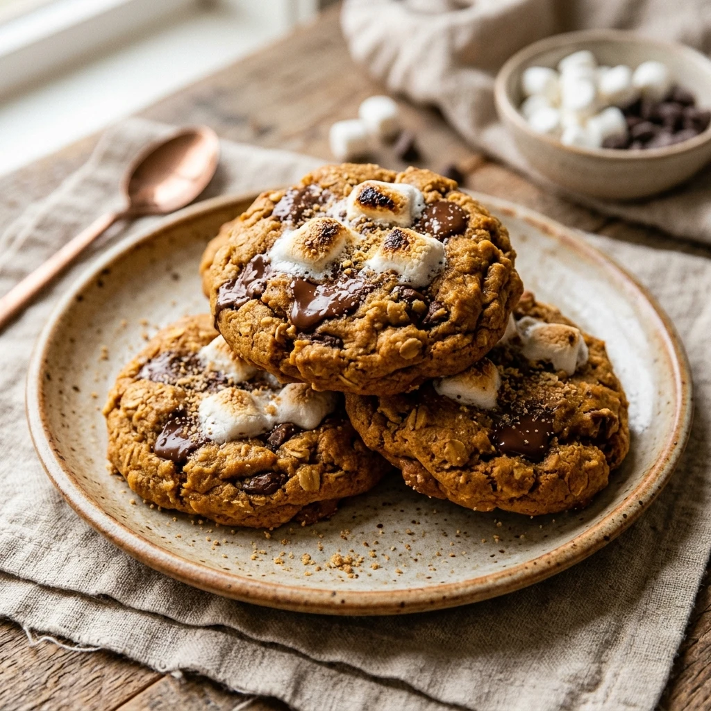 Pumpkin S'mores Cookies Chewy Recipe