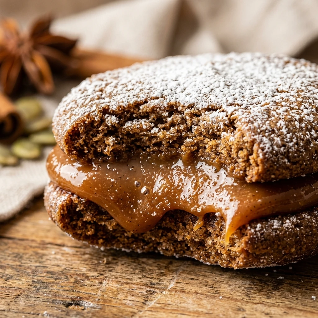 Pumpkin Spice Alfajores Cookies Fall Recipe