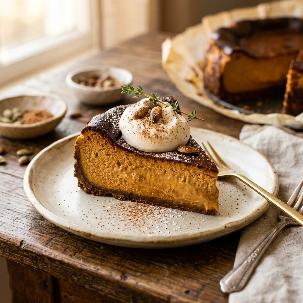Pumpkin Spice Basque Cheesecake Viral Recipe