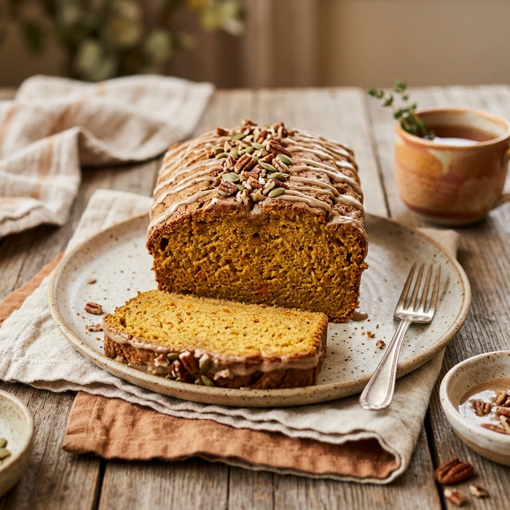 Pumpkin Spice Ice Cream Bread 3 Ingredients