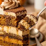 Pumpkin Tiramisu Layer Cake Fall