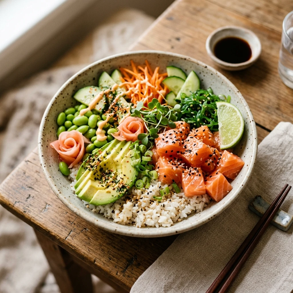 Salmon Sushi Protein Bowl