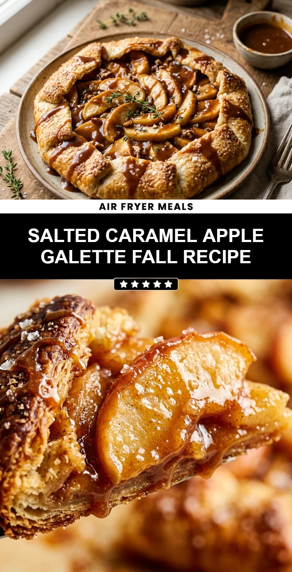 Salted Caramel Apple Galette Fall Recipe