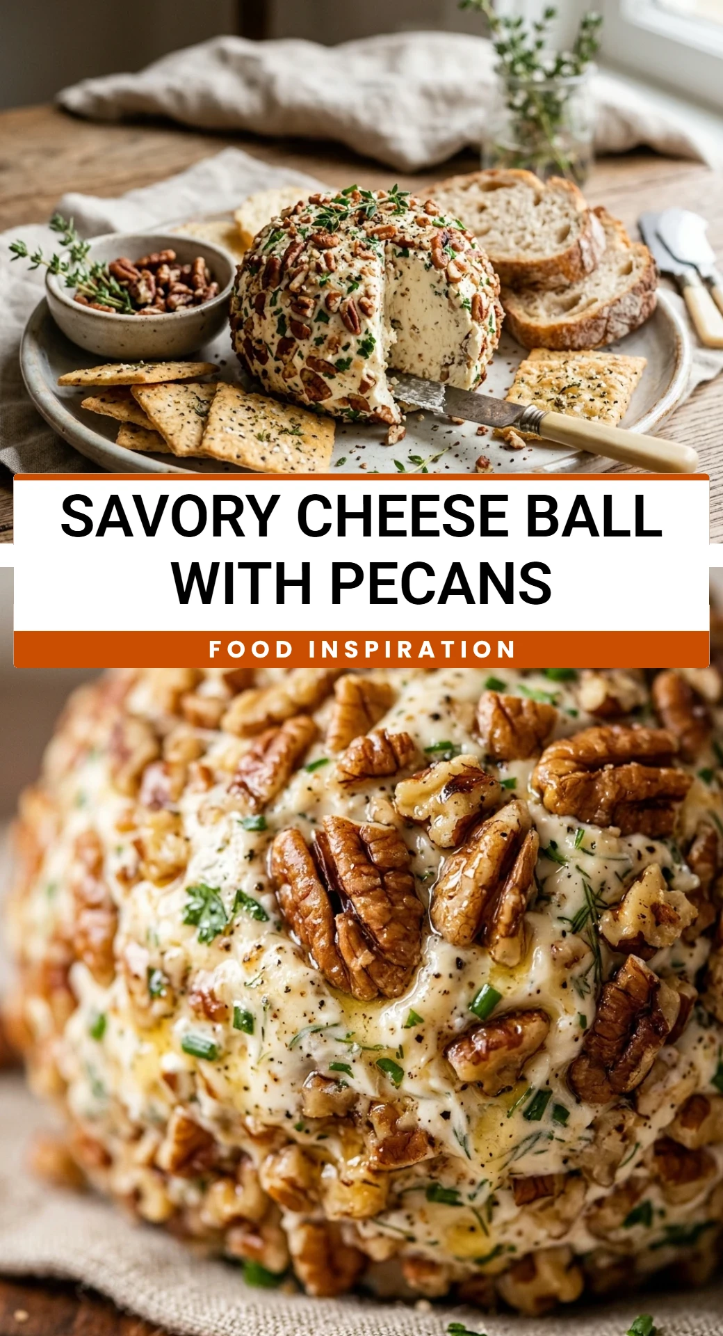 Savory Cheese Ball With Pecans