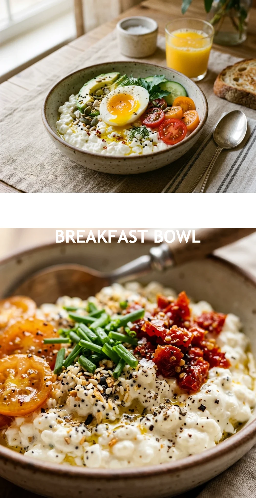 Savory Cottage Cheese Breakfast Bowl
