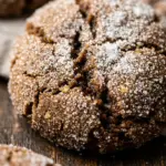 Soft Gingerbread Crinkle Cookies