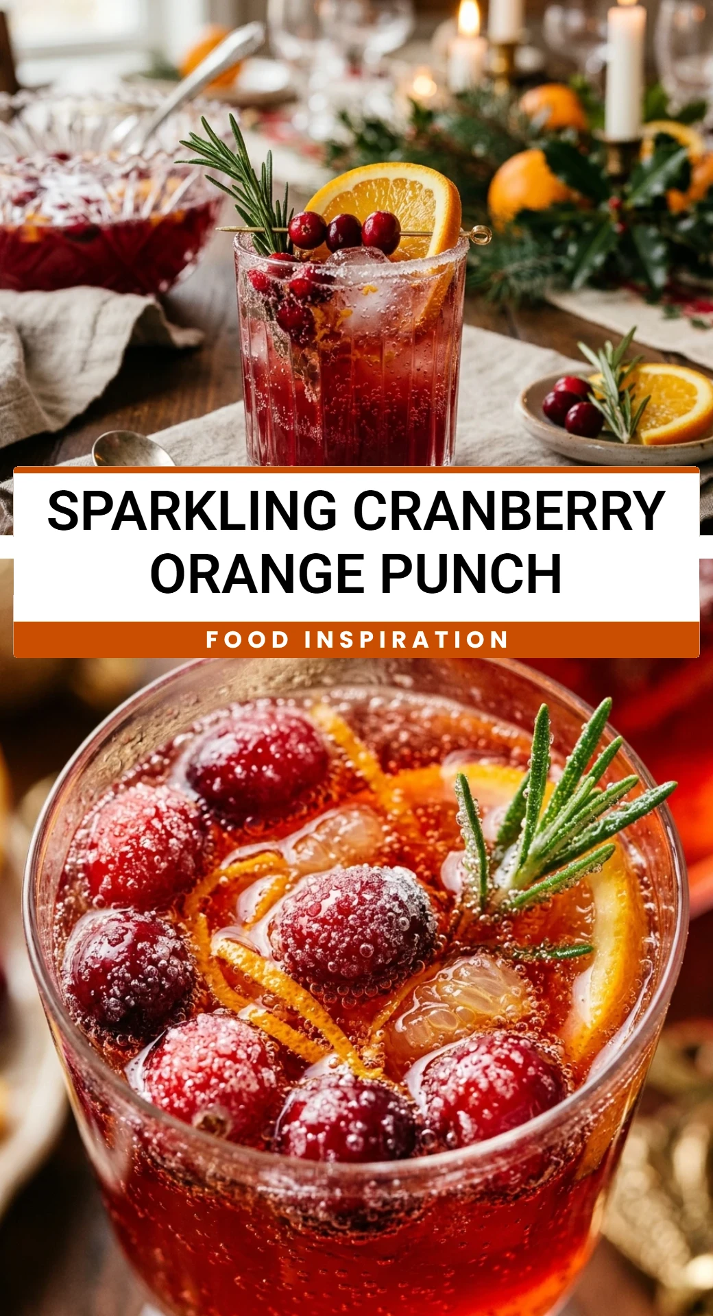Sparkling Cranberry Orange Punch