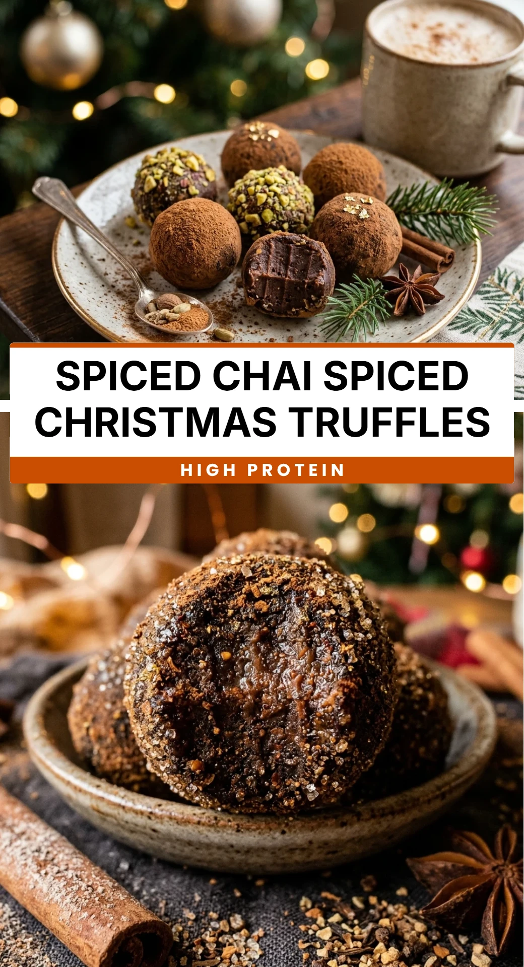 Spiced Chai Spiced Christmas Truffles