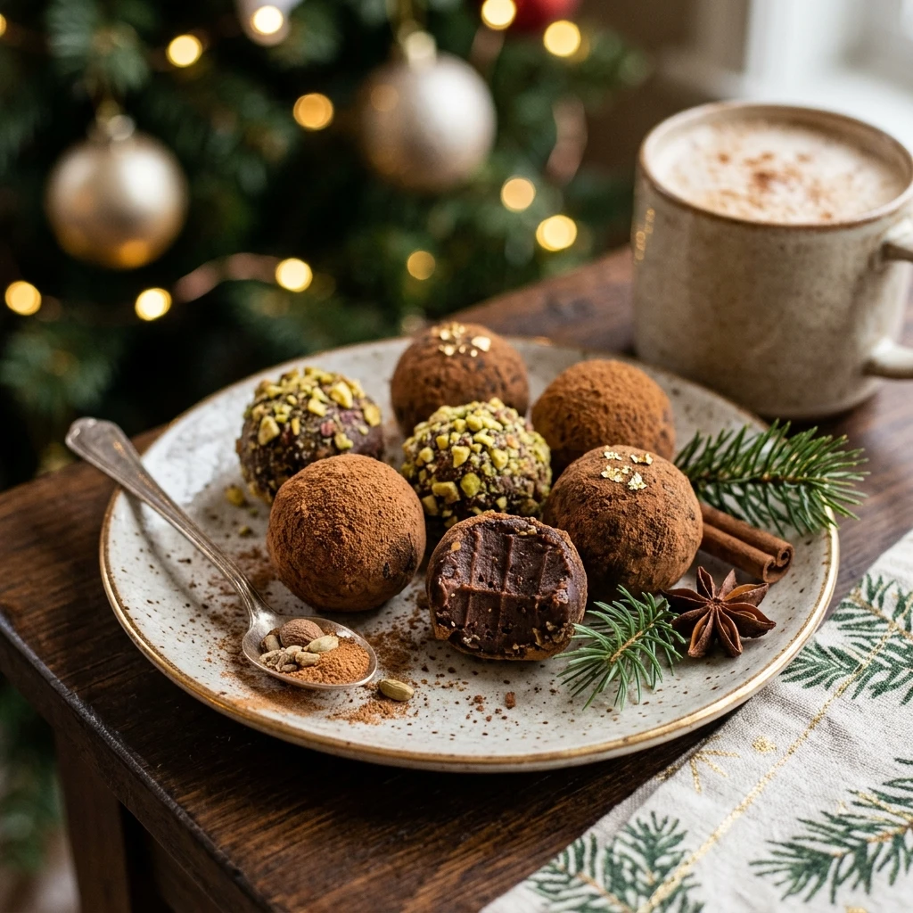 Spiced Chai Spiced Christmas Truffles